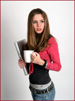 girl with laptop